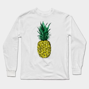 Pineapple Print Long Sleeve T-Shirt